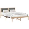 vidaXL Bed Frame with Headboard Dark Grey 150 x 200 cm Solid Pine Wood