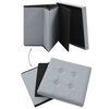 vidaXL Folding Storage Stool Light Grey Faux Linen