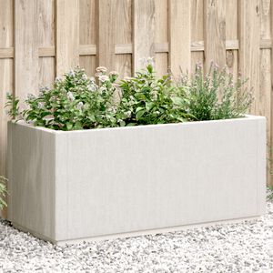 vidaXL Garden Flower Box White
