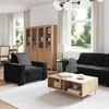 vidaXL Sofa Set 3 pcs Black 221 x 80 x 80 cm Velvet