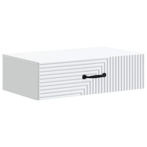 vidaXL Wall-Mounted Side Table White 59 x 34.5 x 17 cm Engineered Wood