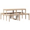 vidaXL Picnic Table 160x134x75 cm Solid Wood Pine