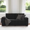 vidaXL 2-Seater Sofa Black 180x78x84 cm Velvet