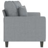 vidaXL 2-Seater Sofa Light Grey 140 cm Fabric
