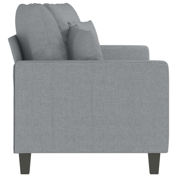 vidaXL 2-Seater Sofa Light Grey 140 cm Fabric