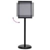 vidaXL Poster Stands 2 pcs Black 32.5x 24 x 78 cm Aluminium alloy