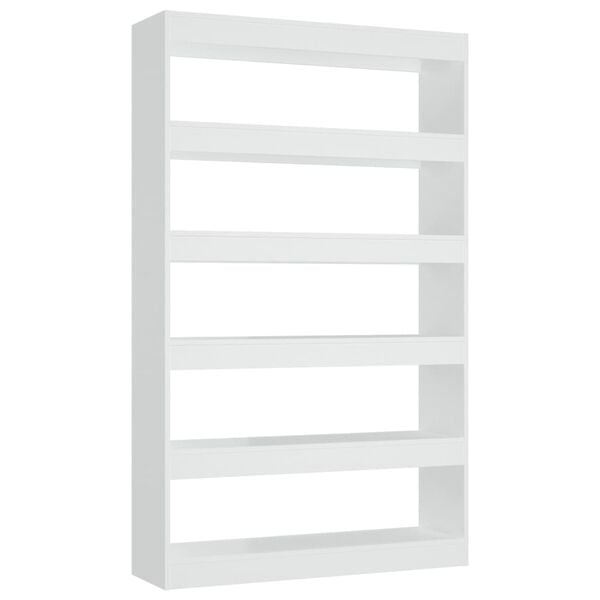 vidaXL Book Cabinet/Room Divider White 100x30x166 cm