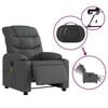 vidaXL Electric Massage Recliner Chair Dark Grey Fabric