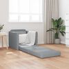 vidaXL Floor Sofa Bed 2-in-1 Light Grey 112x174x55 cm Fabric