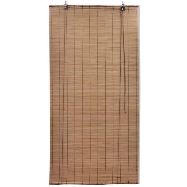 vidaXL Brown Bamboo Roller Blinds 80 x 160 cm