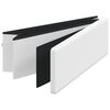 vidaXL Storage Bench Foldable White PVC