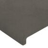vidaXL Headboard Dark Grey 160x5x118/128 cm Velvet