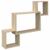 vidaXL Wall Shelf Wall-Mounted Sonoma Oak 91.5 x 15 x 76 cm
