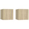 vidaXL Bedside Cabinet | Set of 2 | Sonoma oak | Engineered wood | Small