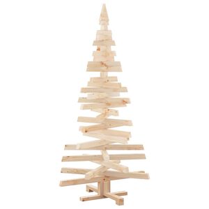 vidaXL Christmas Trees with Stand Natural 150 cm Solid pine wood