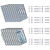 vidaXL Lashing Rings for Trailer 8 pcs Galvanised Steel 2000 kg