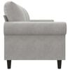 vidaXL 3-Seater Sofa Light Grey 180 cm Velvet