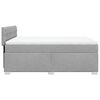 vidaXL Box Spring Bed with Mattress Dark Grey Queen Fabric