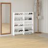 vidaXL Wall Shoe Cabinets 4 pcs White 60x18x60 cm Engineered Wood