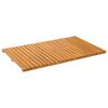vidaXL Bath Mat Plain Brown 80 x 50 cm Solid Acacia Wood