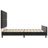 vidaXL Bed Frame with Headboard Black 152 x 203 cm Velvet