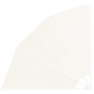 vidaXL Collapsible Balcony Side Awning Cream 210x210 cm