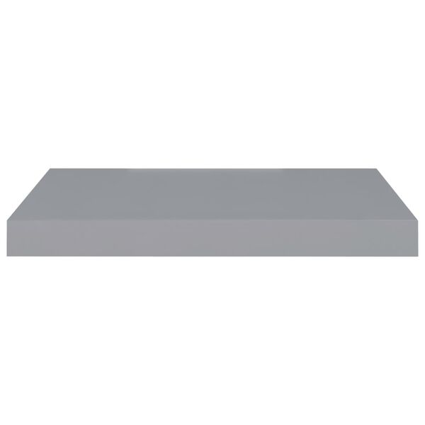 vidaXL Floating Wall Shelves 4 pcs Grey 50x23x3.8 cm MDF