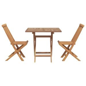 vidaXL Garden Dining Set 3 pcs Brown Solid Acacia Wood