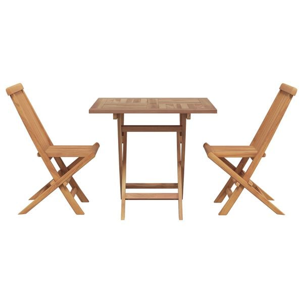 vidaXL Garden Dining Set 3 pcs Brown Solid Acacia Wood
