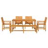 vidaXL Garden Dining Set 6 pcs Brown Solid acacia wood