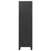 vidaXL Industrial Wardrobe Black 90x50x180 cm Metal