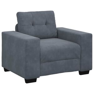vidaXL Sofa Chair Dark Grey 100x78x80 cm Velvet