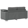 vidaXL Sofa 3 pcs Dark Grey 219 x 80 x 82 cm Fabric