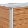 vidaXL Garden Raised Bed 320x40x45 cm Galvanized Steel Silver