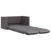 vidaXL Floor Sofa Bed 2-in-1 Grey 112x174x55 cm Faux Leather