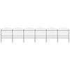 vidaXL Garden Fence with Spear Top Steel 1070x175 cm Black (6x144944)