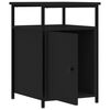 vidaXL Bedside Cabinet Black 40x42x60 cm Engineered Wood