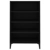 vidaXL Sideboard Black 57x35x90 cm Engineered Wood