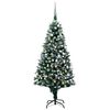 vidaXL Artificial Pre-lit Christmas Tree with Ball Set&Pine Cones 180 cm