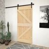 vidaXL Sliding Door with Hardware Set 90x210 cm Solid Pine Wood