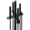 vidaXL 5 Piece Fireplace Tool Set 18x66 cm Steel