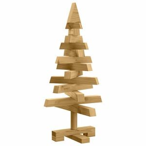 vidaXL Christmas Trees with Stand Brown 60 cm Solid pine wood