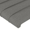 vidaXL Headboards Dark Grey 144x5x78/88 cm Fabric
