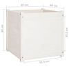 vidaXL Garden Planters 2 pcs White 60x60x60 cm Solid Pinewood
