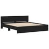 vidaXL Bed Frame without Mattress Black 180x200 cm Super King
