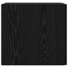 vidaXL Wall-Mounted Cabinet Wall-mounted Black Oak 30 x 42.5 x 39.5 cm