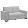 vidaXL Sofa 3 pcs Light Grey 220 x 80 x 84 cm Velvet