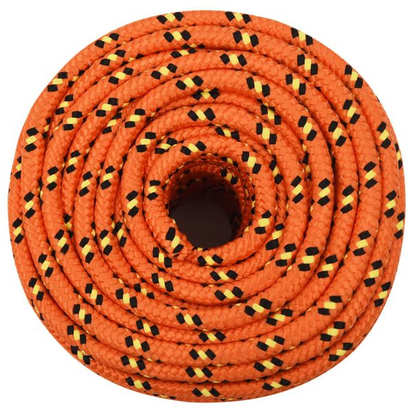 vidaXL Boat Rope Orange 12 mm 100 m Polypropylene