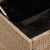 vidaXL Outdoor Cushion Box Beige 100x55x55.5 cm Poly Rattan