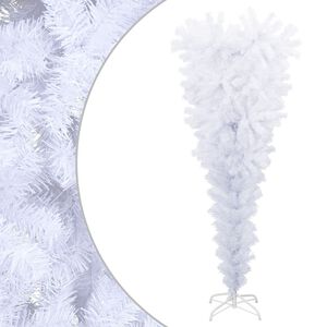 vidaXL Christmas Tree | White | PVC, steel | Medium | Christmas Tree